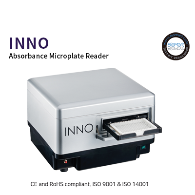 바이오마트, Microplate reader (INNO, LTEK) 흡광전용, Absorbance, 200~999nm, Monochromator, Microvolume 24 plate(옵션)