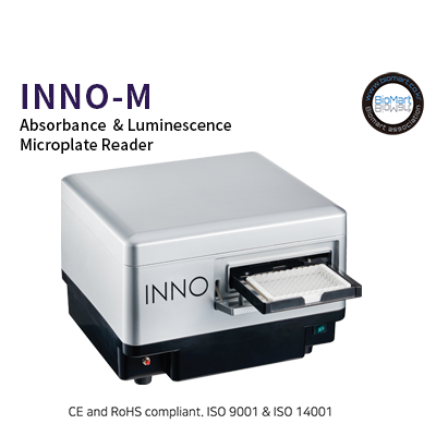 바이오마트, 멀티모드 Microplate reader (INNO-M, LTEK) 흡광+발광, Absorbance, 200~999nm, 6~384 well plate, Monochromator, Luminescence 300-700nm, Microvolume 24 plate(옵션)