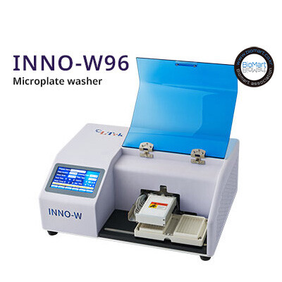 바이오마트, Microplate washer, 96 pin, single row controllable  (INNO-W96, LTEK) 7-inch touch display, 마이크로 플레이트 워셔, ELISA, Cell and protein washing